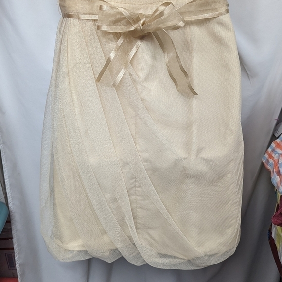 White by Vera Wang Bobbin Net Dress Sz 12 - Picture 10 of 13